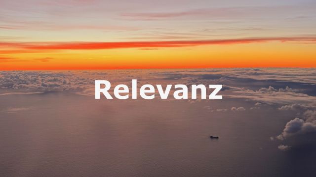 SF210 Relevanz erkennen